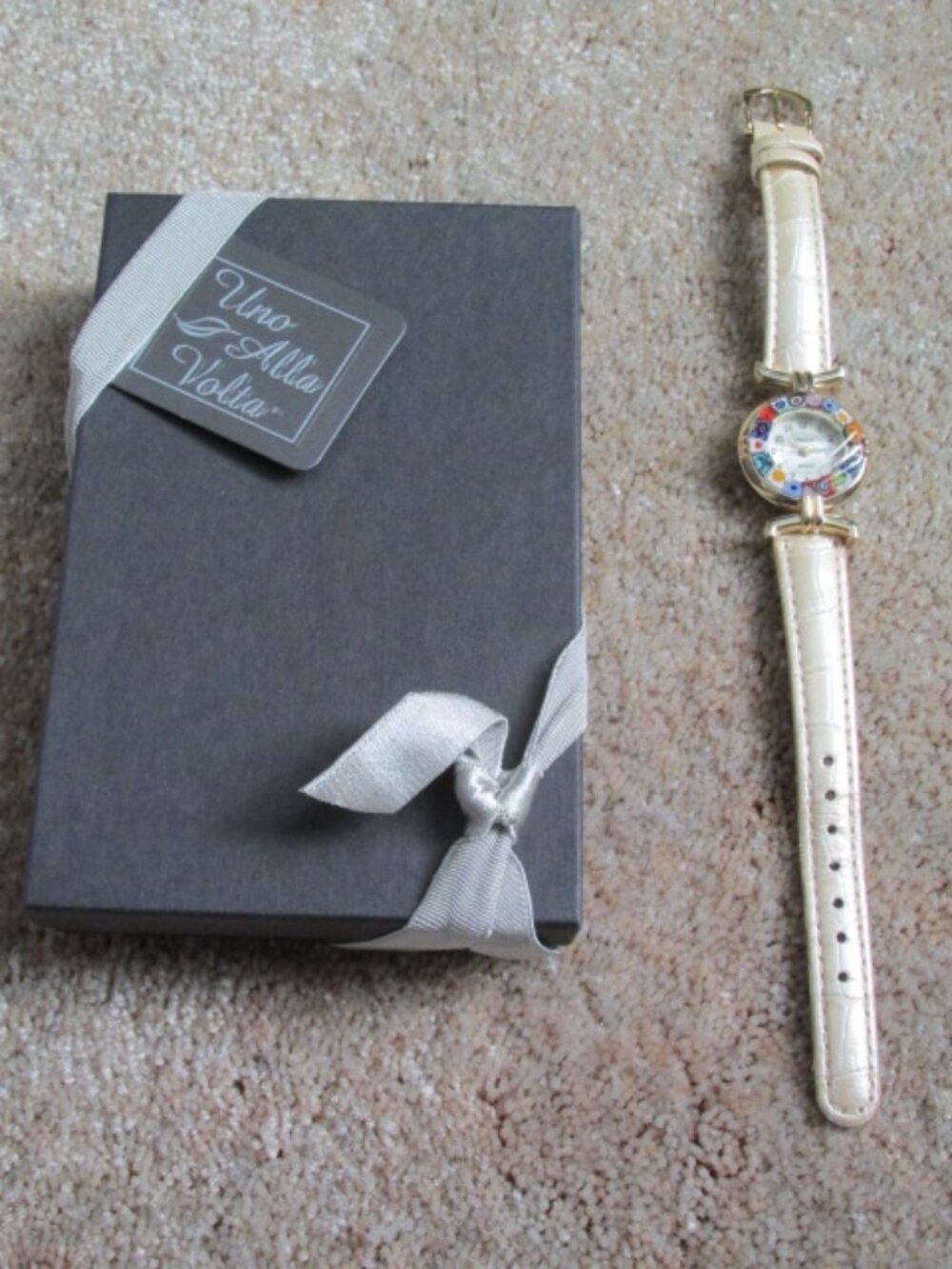 Uno Alla Volta Murano Millefiori Women's Lorena's Champagne Watch